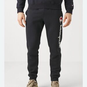 Champion Black Jogger Sweatpants Athletic Fit